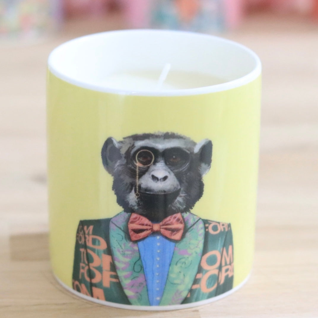 Fashion Animals Mug &/or Candle - Charles Chimp