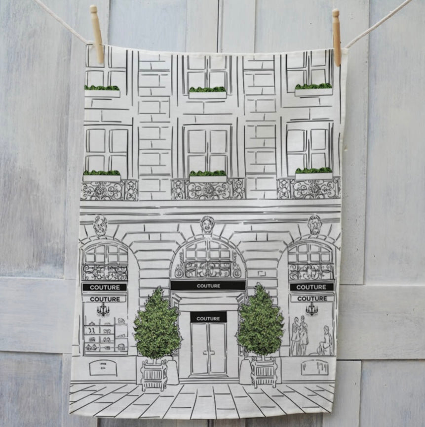 Window Shopping Tea Towels - 4 Designs