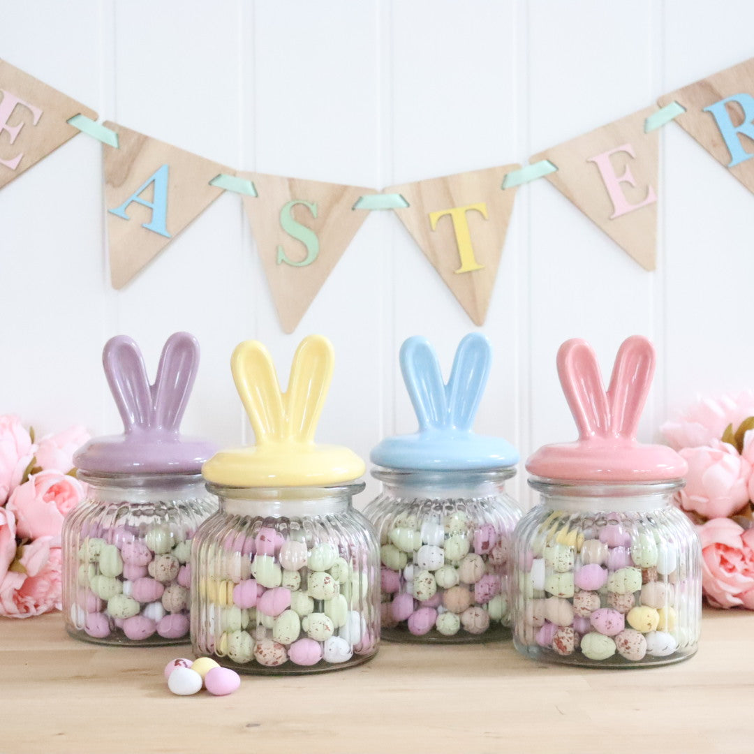 Pastel Bunny Ear Jar 580ml Bespoke Boutique
